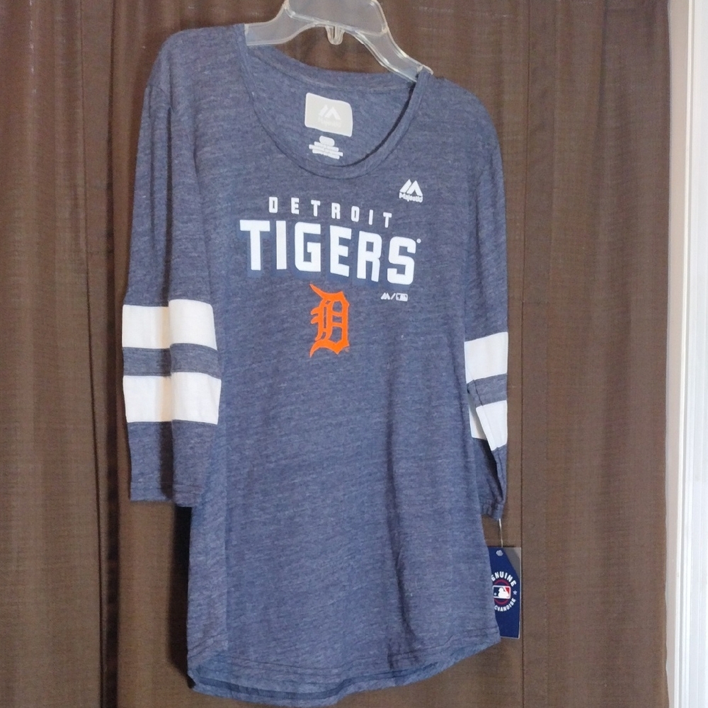 Majestic Detroit Tigers Blue Kids Shirt